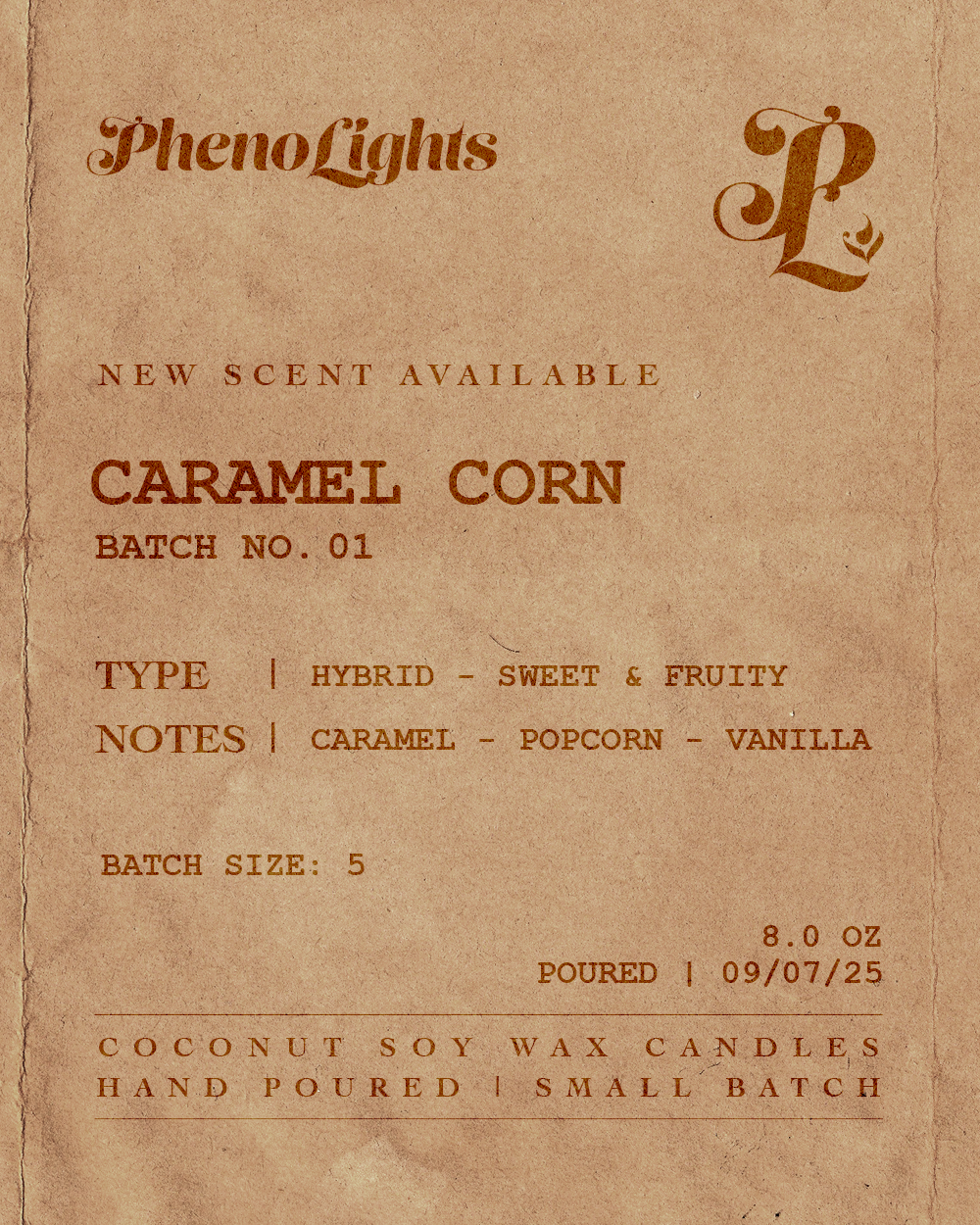 Caramel Corn | Coconut Wax Candle